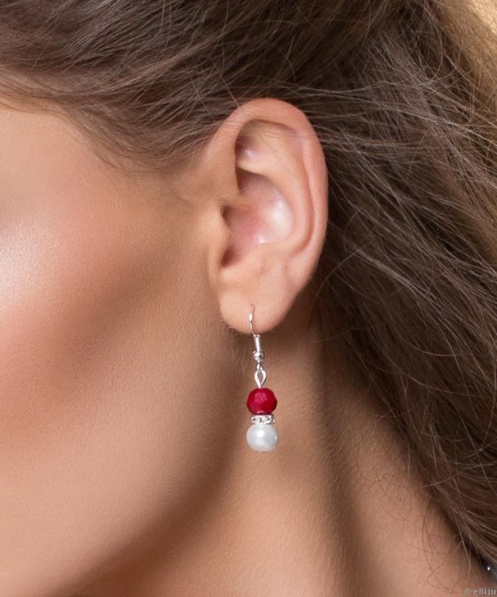 “Holiday Pearls & Crystals” fülbevaló