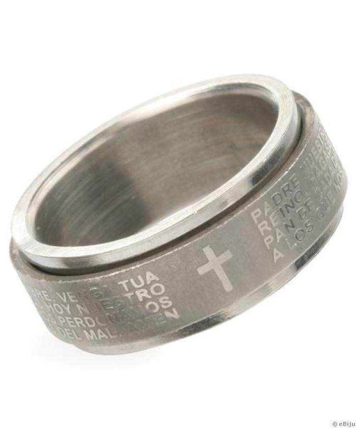 Két darabból álló "Padre nuestro" uniszex gyűrű (méret: 19.5 mm)